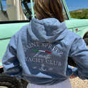Sweat à Capuche Saint Tropez Yacht Club - Côte D'Azur France - Coupe Classique - Col Tissé - 241 G - 13