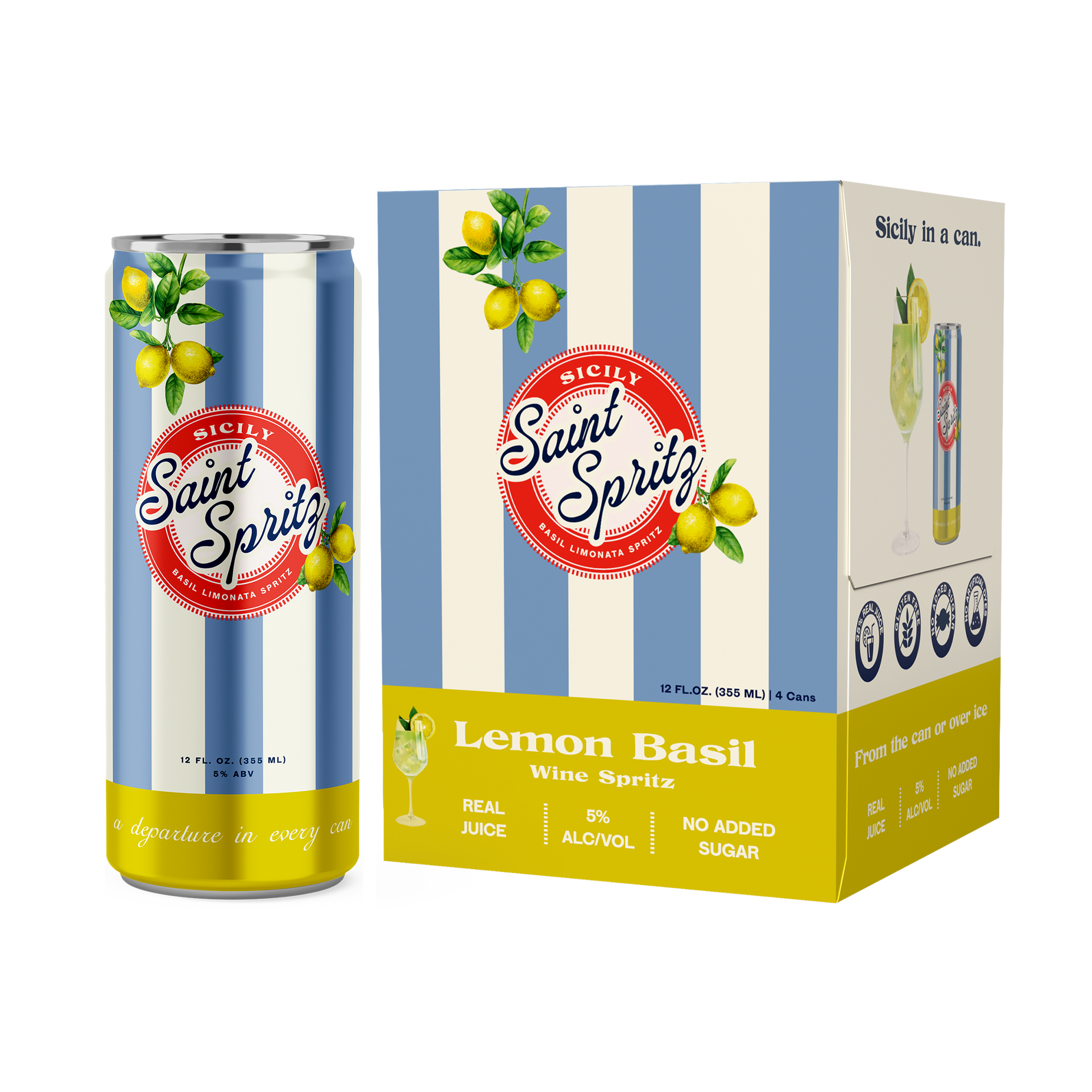 Saint Spritz Sicily | Basil Limonata Spritz Online | Saint Spritz