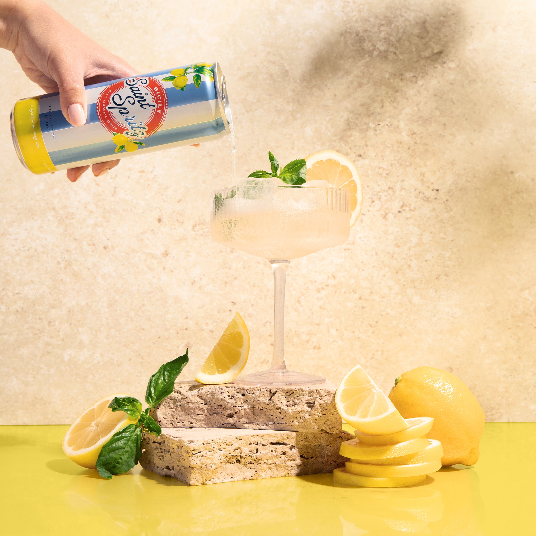 Saint Spritz Sicily | Basil Limonata Spritz Online | Saint Spritz